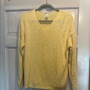 Yellow V-Neck Sweater